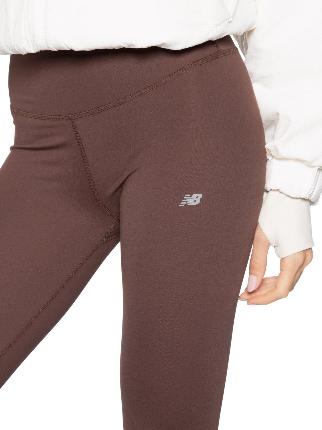 Legging Feminina Harmony High Rise Marrom New Balance