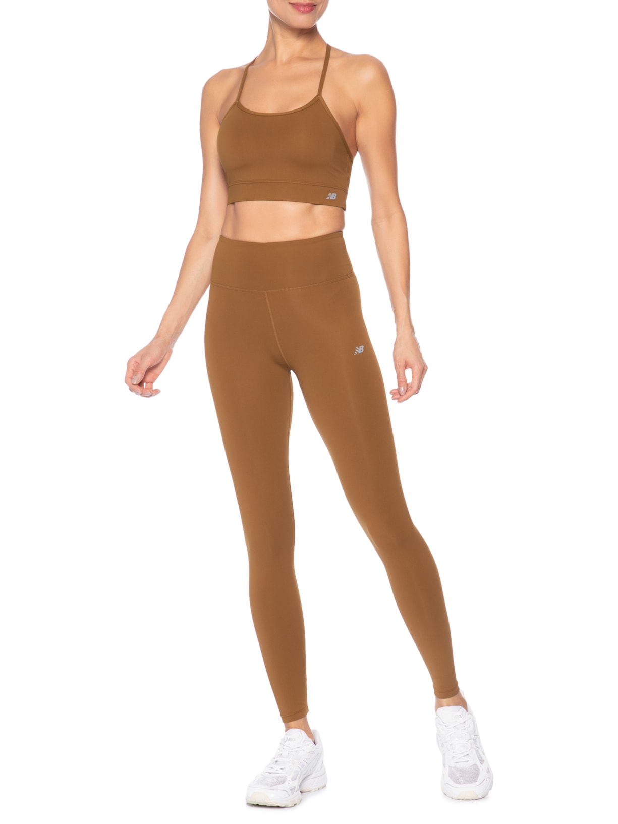 Legging Feminina Harmony High Rise Marrom New Balance