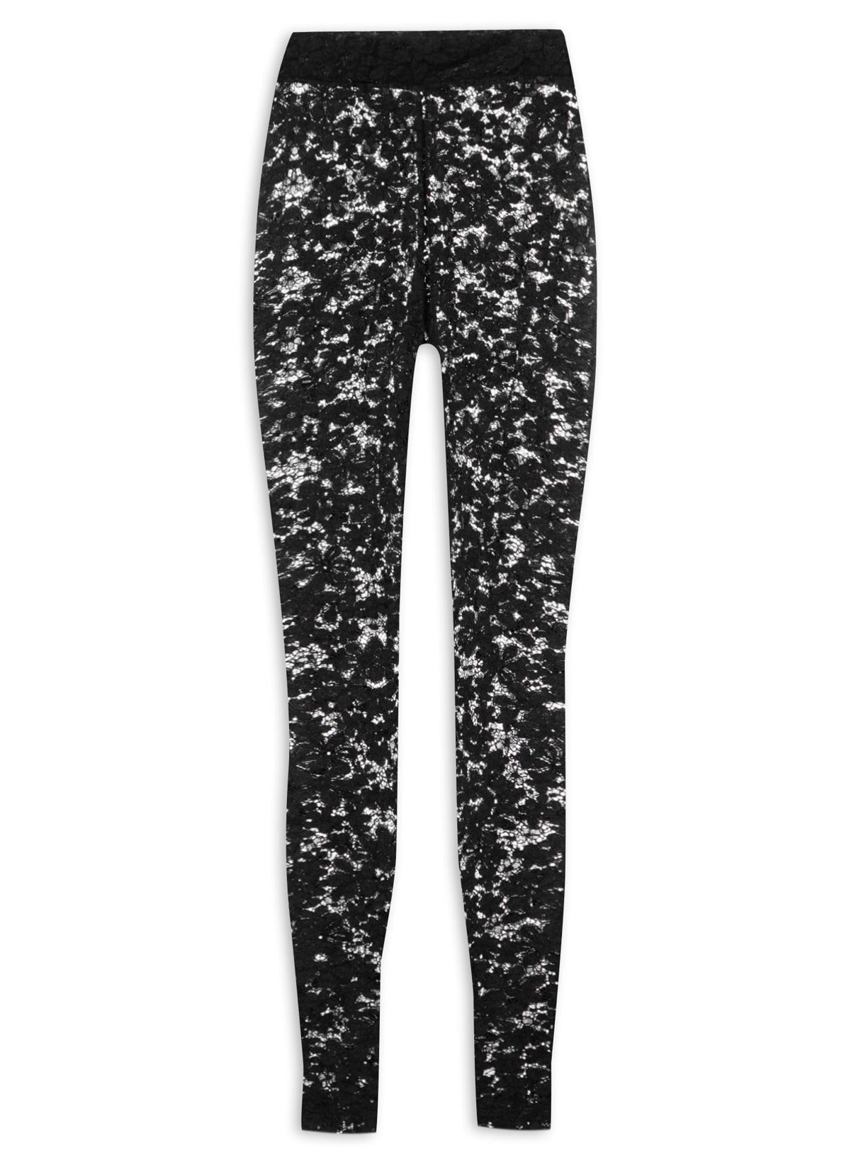 Legging Feminina Renda Lanosa Basic - Preto