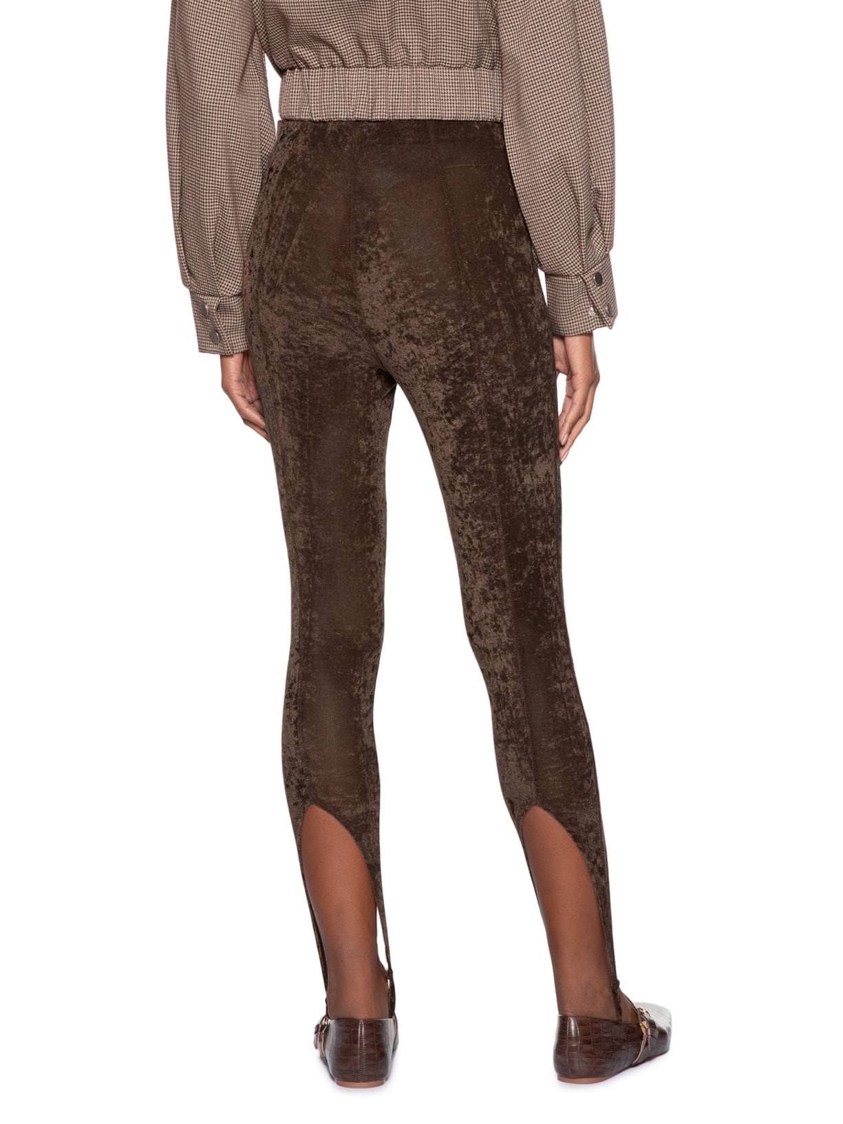 Legging Feminina Velour Marrom Francesca