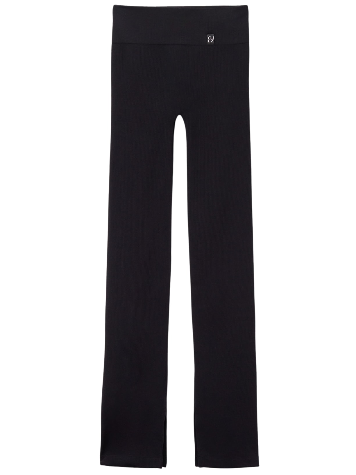 Legging Flare Com Abertura Lateral - Preto