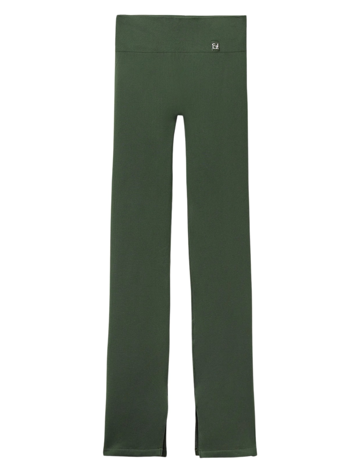 Legging Flare Com Abertura Lateral - Verde