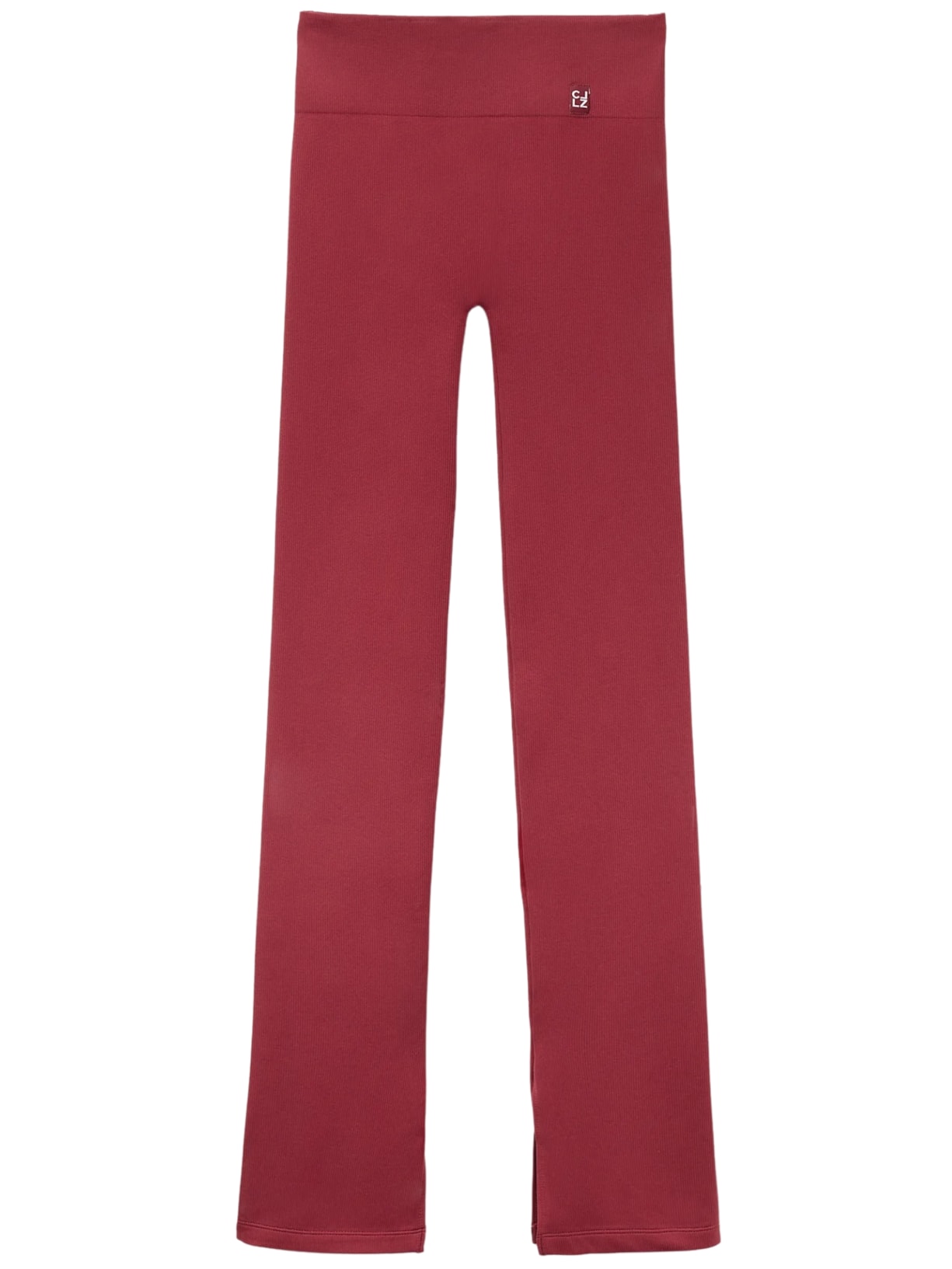 Legging Flare Com Abertura Lateral Vermelho Calzedonia