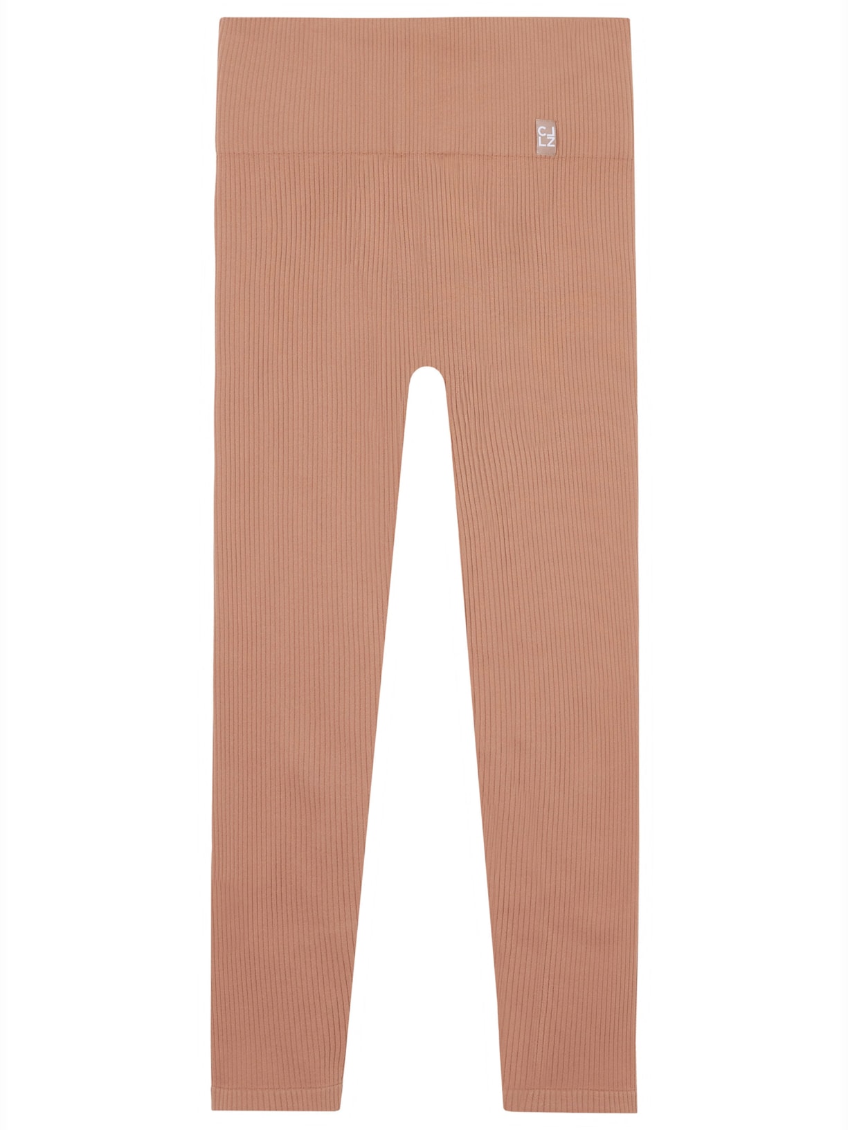 Legging Seamless Com Canelado Fino - Bege