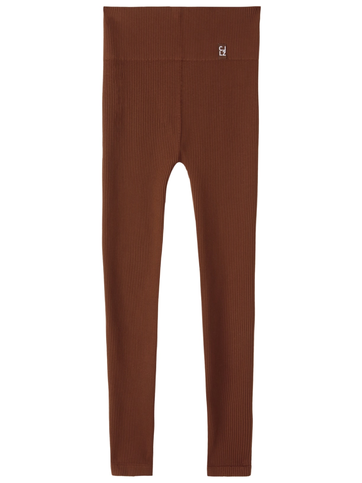 Legging Seamless Com Canelado Fino Marrom Calzedonia