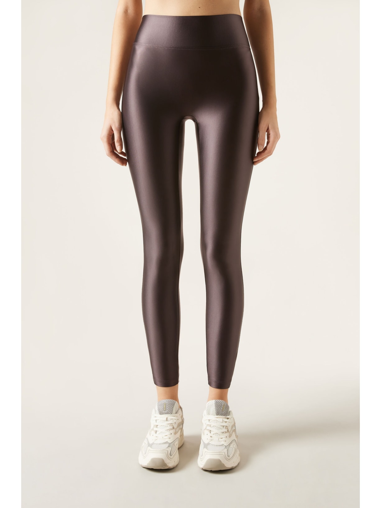 Legging Superbrilhante Acetinada Marrom Calzedonia