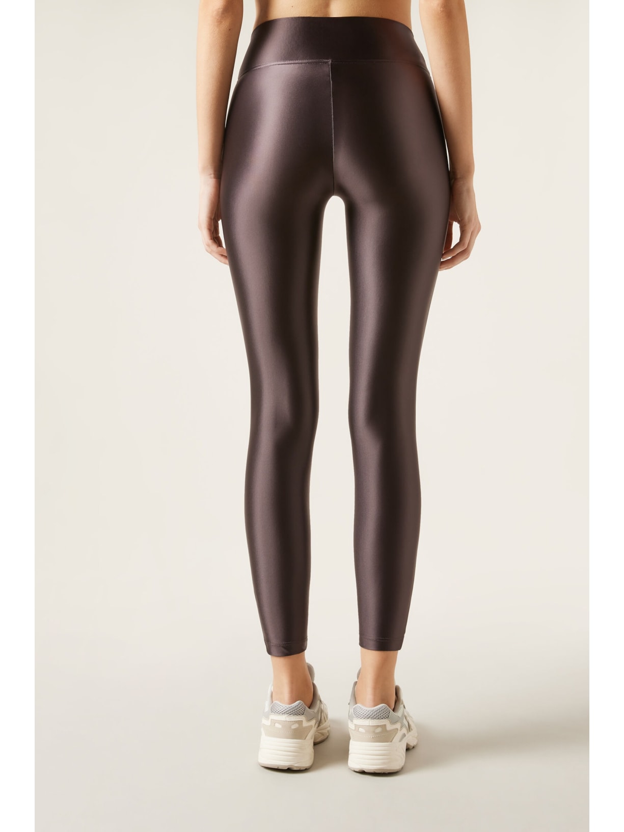 Legging Superbrilhante Acetinada Marrom Calzedonia