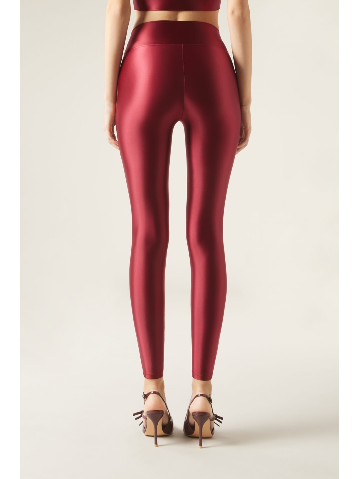 Legging Superbrilhante Acetinada Vermelho Calzedonia