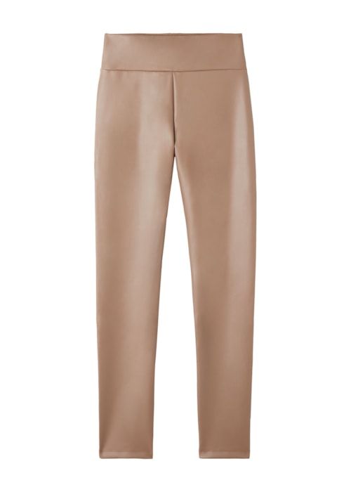 Legging Térmica Efeito Couro - Bege