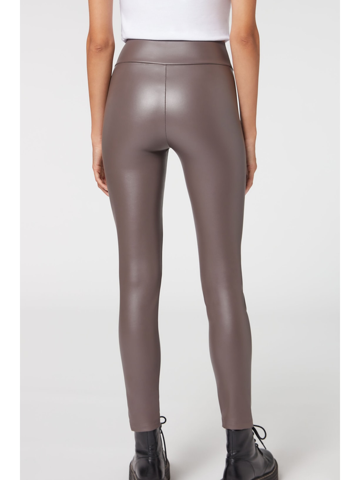 Legging Termica Legging De Couro Feminina Calça Efeito Couro