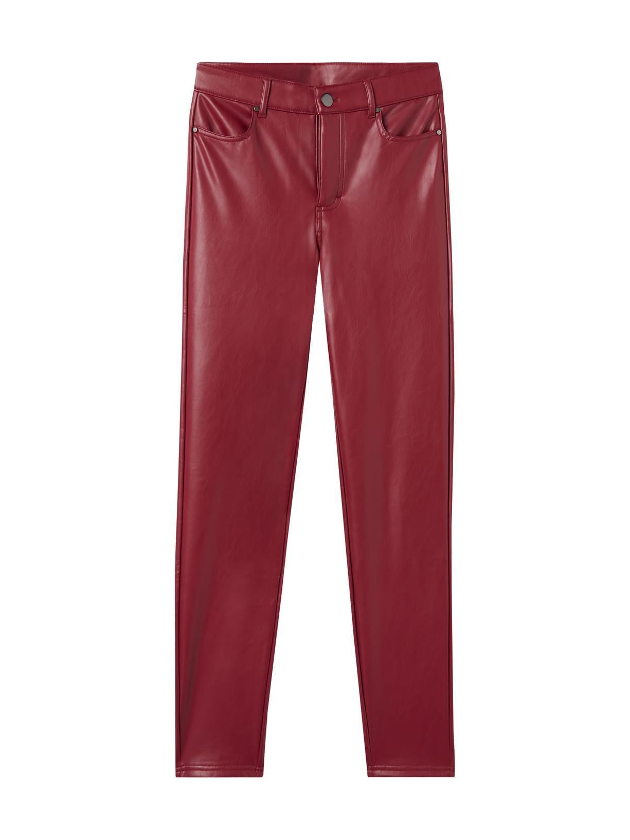 Legging Térmica Efeito Couro - Vermelho
