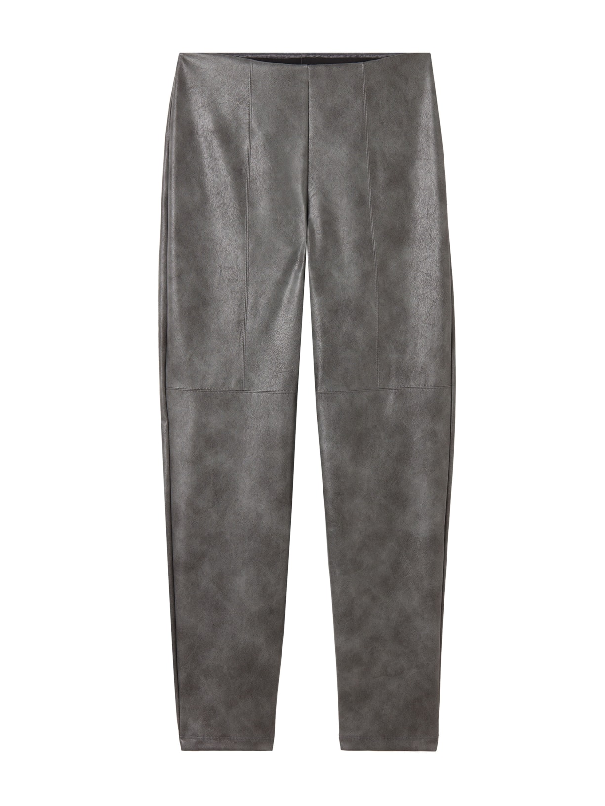 Legging Térmica Efeito Couro Vintage - Cinza