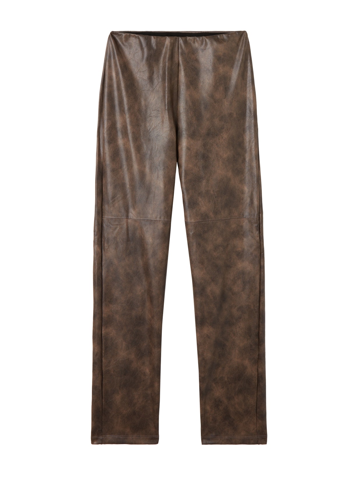 Legging Térmica Efeito Couro Vintage - Marrom