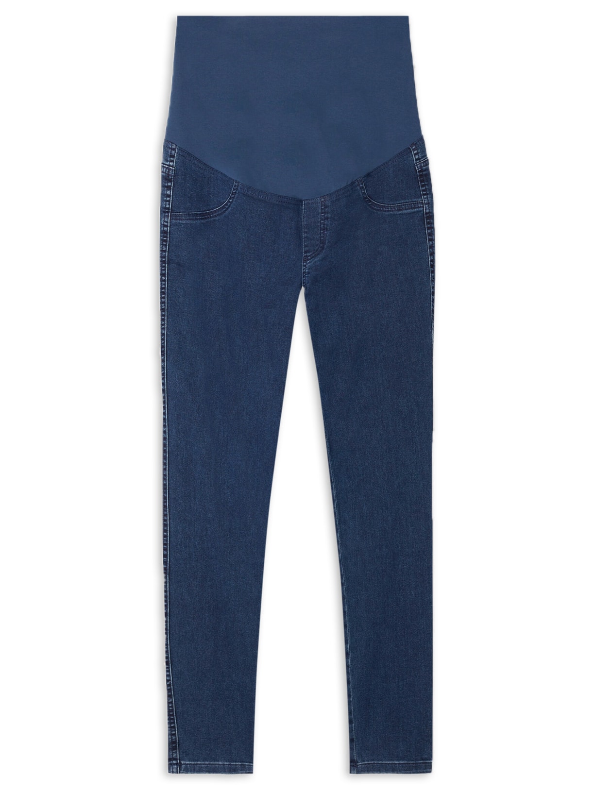 Leggings Jeans De Maternidade - Azul