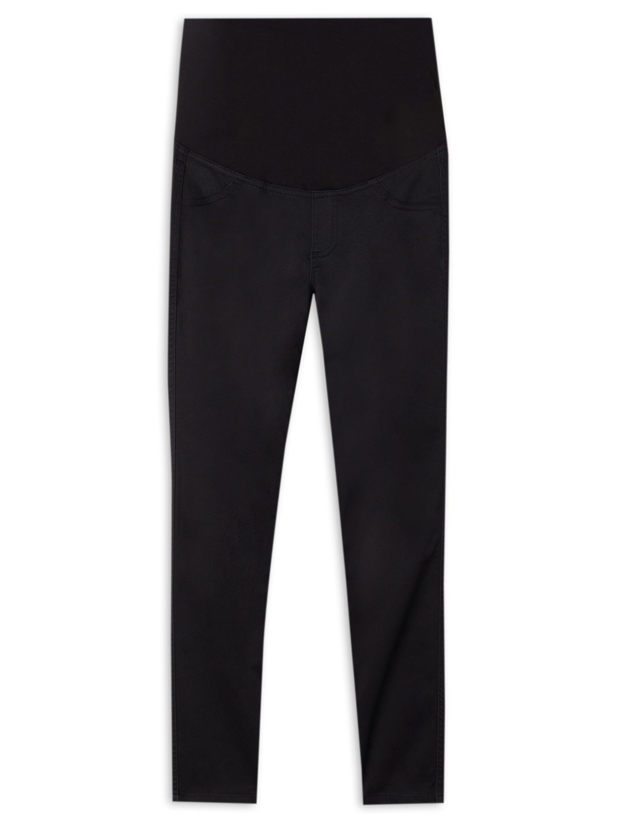 Leggings Jeans De Maternidade - Preto