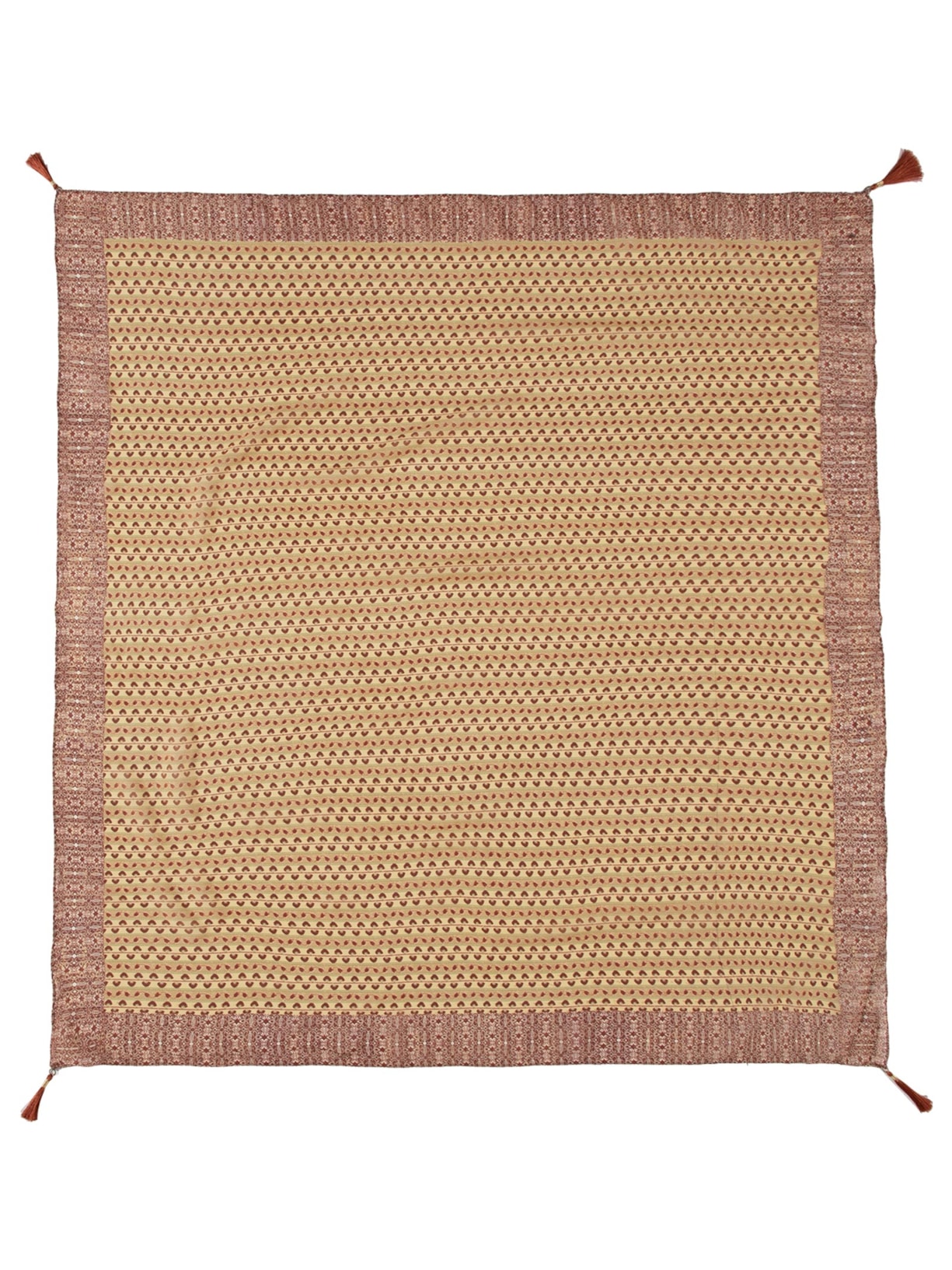 Lenço Estampa Azulejo - Bege