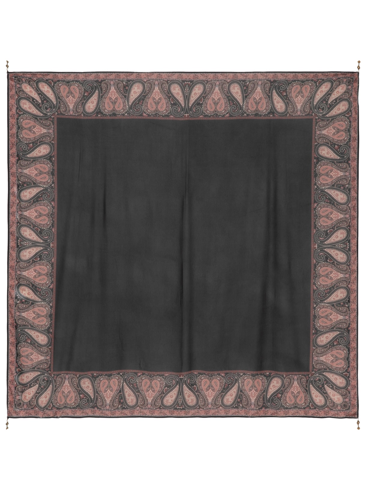 Lenço Estampa Cashmere - Preto