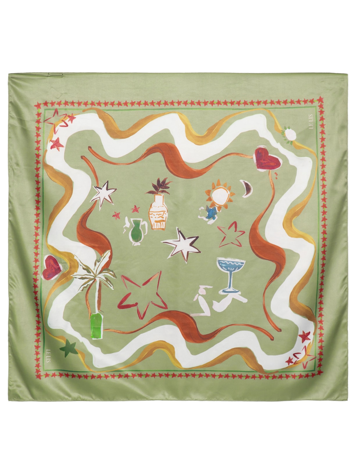 Lenço Feminino Bohemian Verde Le Lis