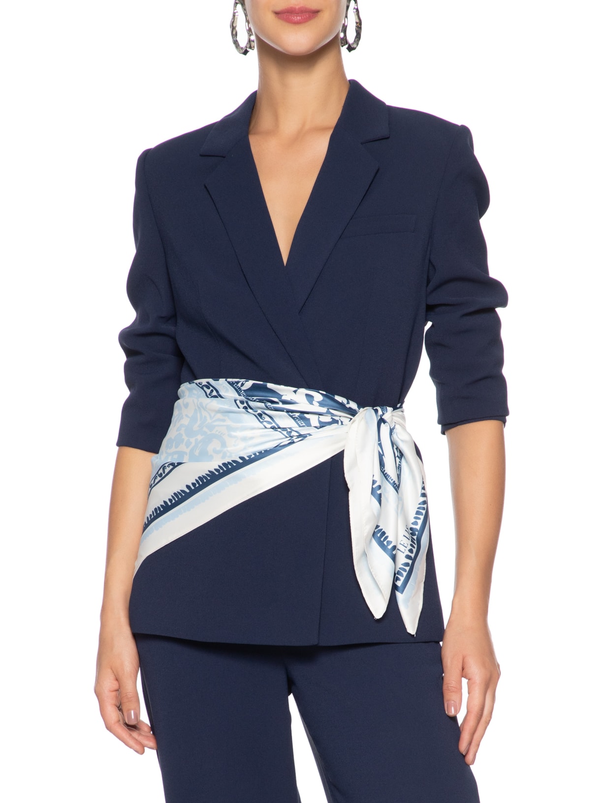 Lenço Feminino Bold Azul Le Lis