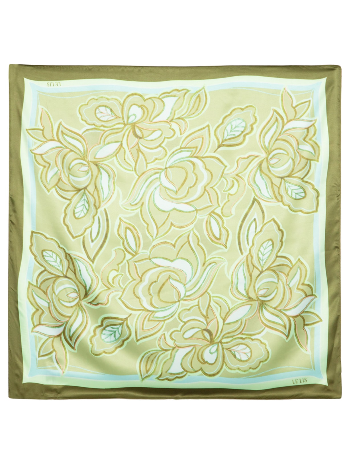Lenço Feminino Bordado II Verde Le Lis