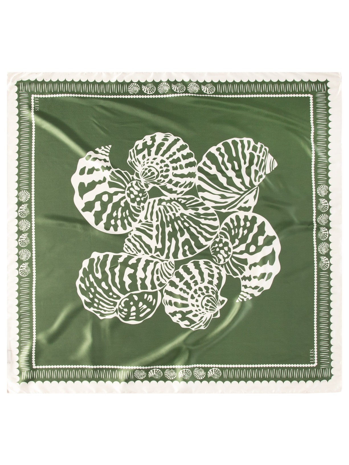 Lenço Feminino Conchas Verde Le Lis