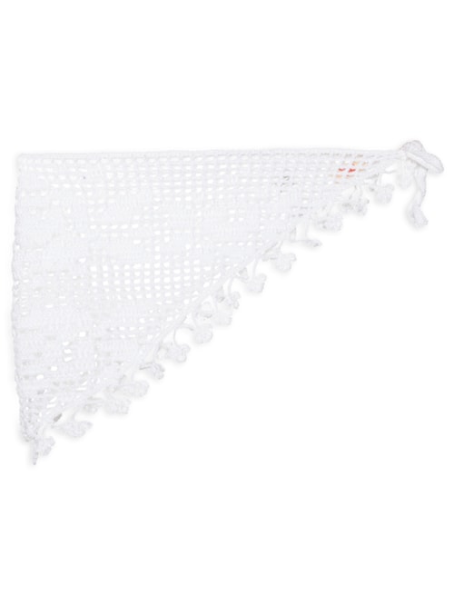 Lenço Feminino Crochet Fernanda - Branco
