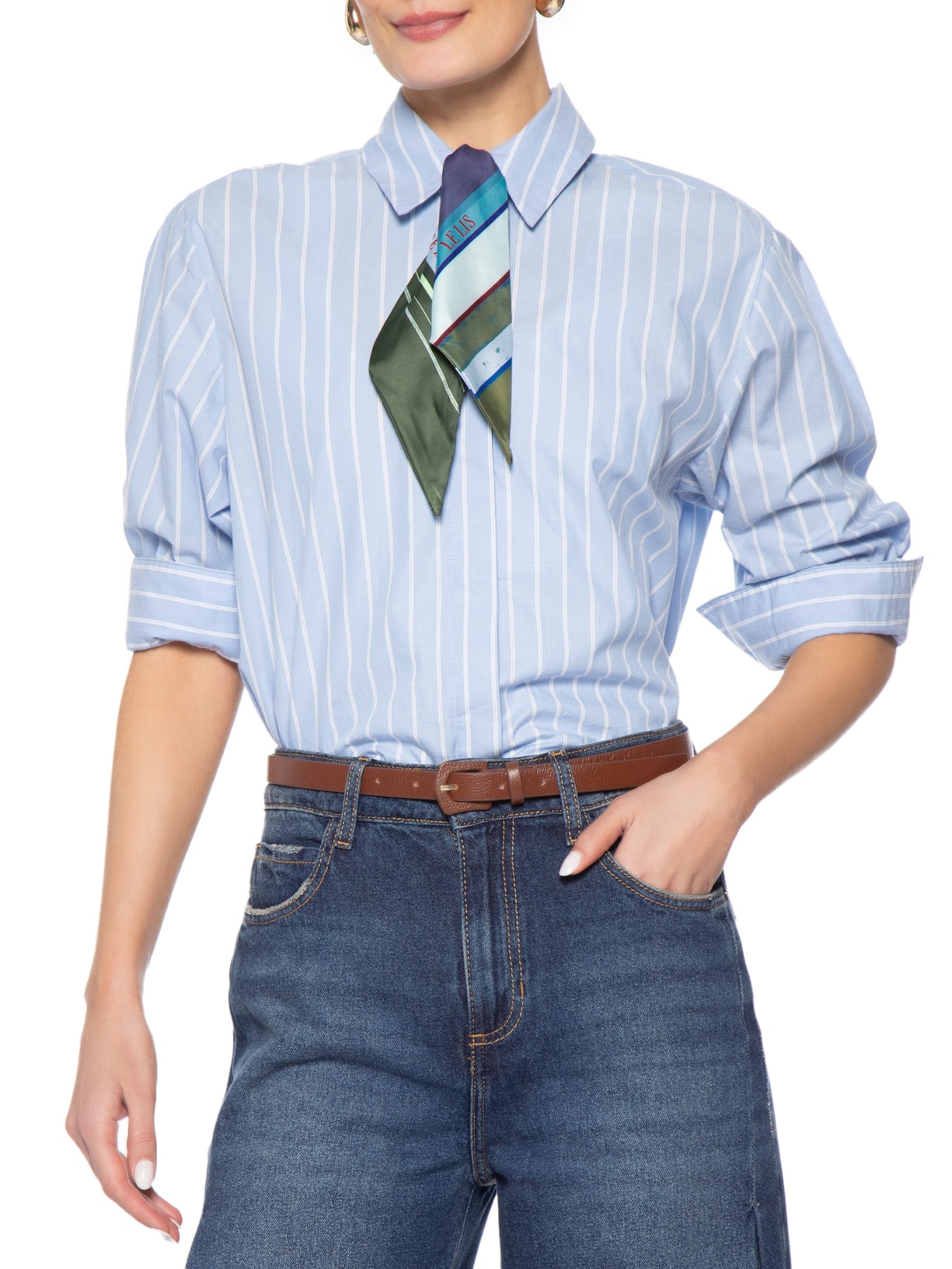 Lenço Feminino Dul Azul Le Lis