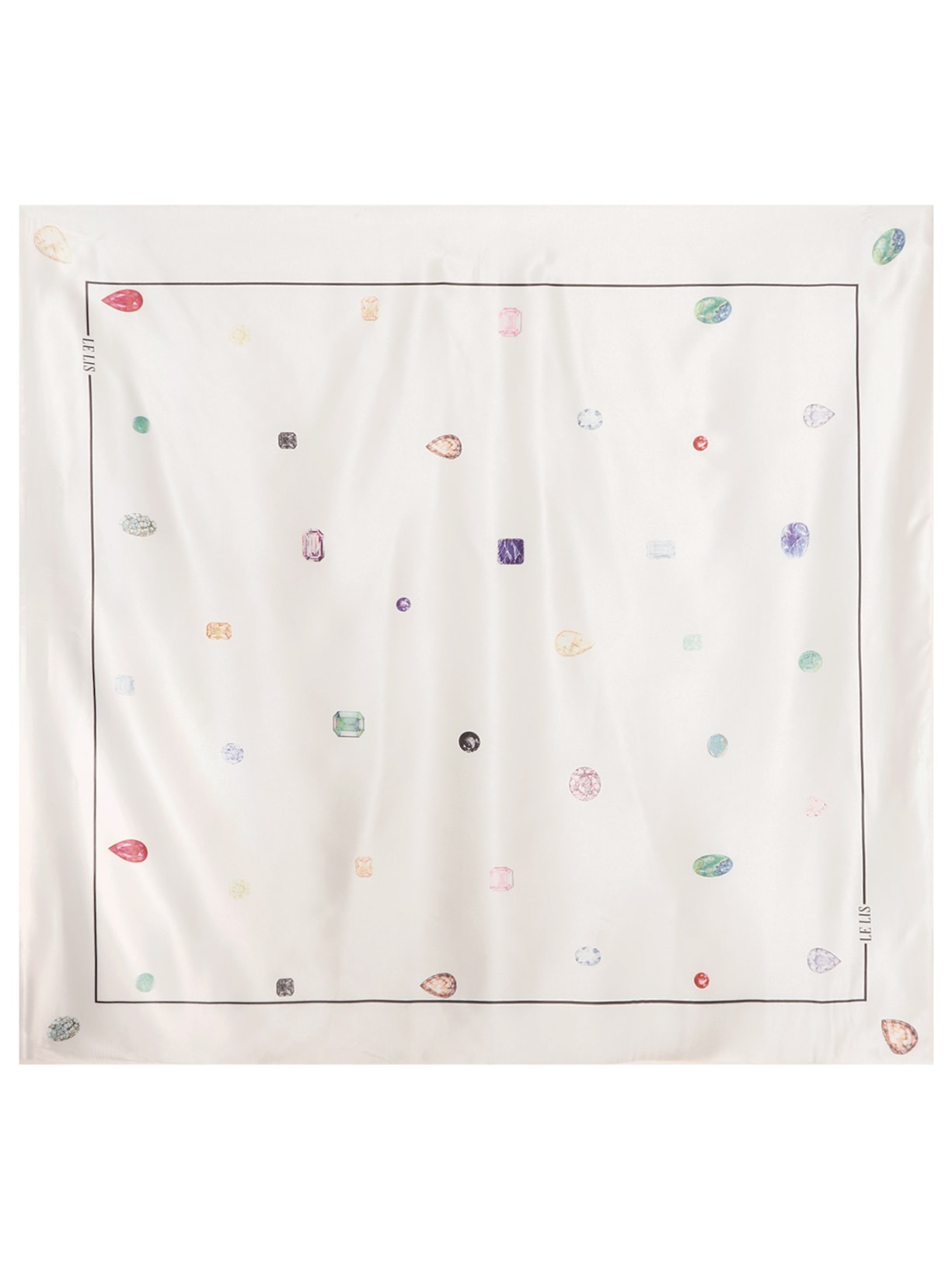 Lenço Feminino Esmeralda Branco Le Lis