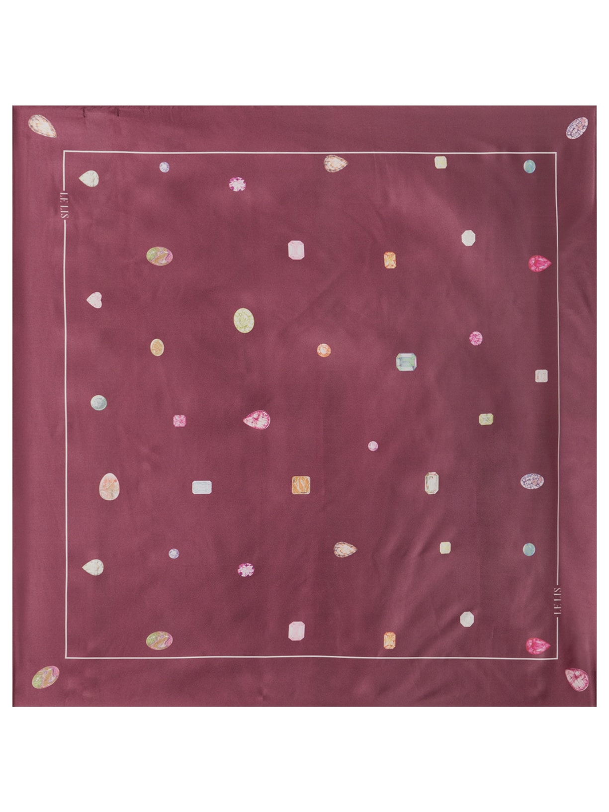 Lenço Feminino Esmeralda Vermelho Le Lis