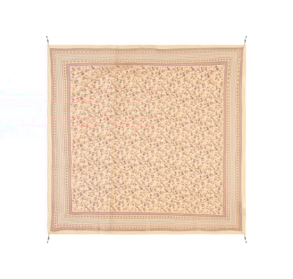 Lenço Feminino Estampa Fleur - Bege