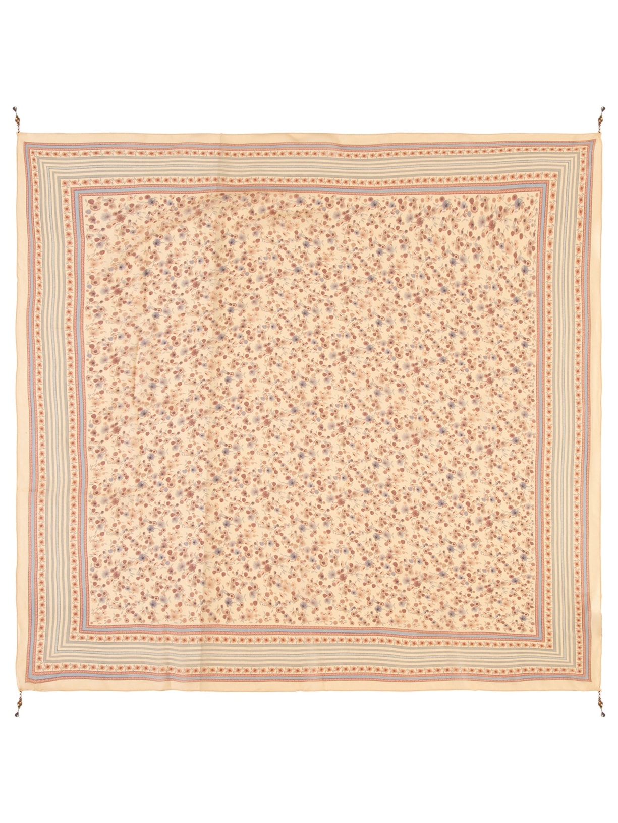 Lenço Feminino Estampa Fleur - Bege