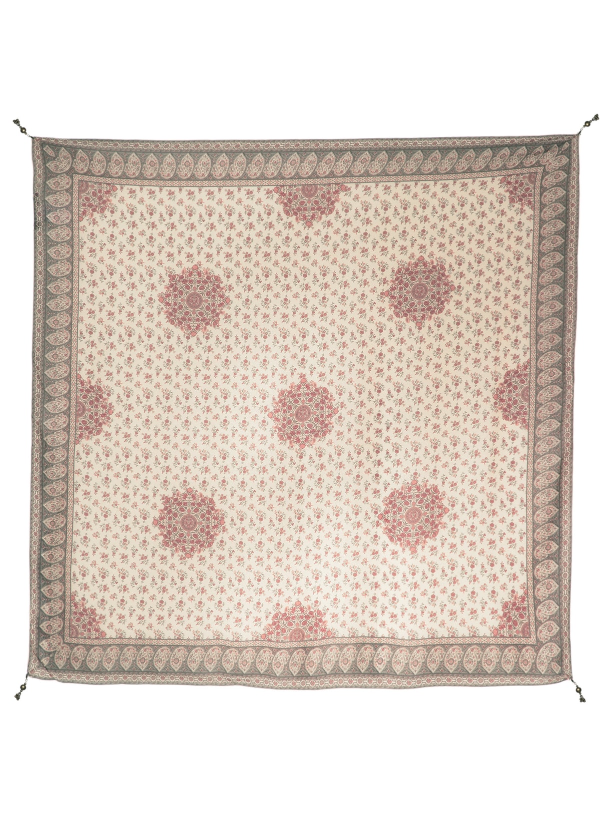 Lenço Feminino Estampa Mandala - Bege