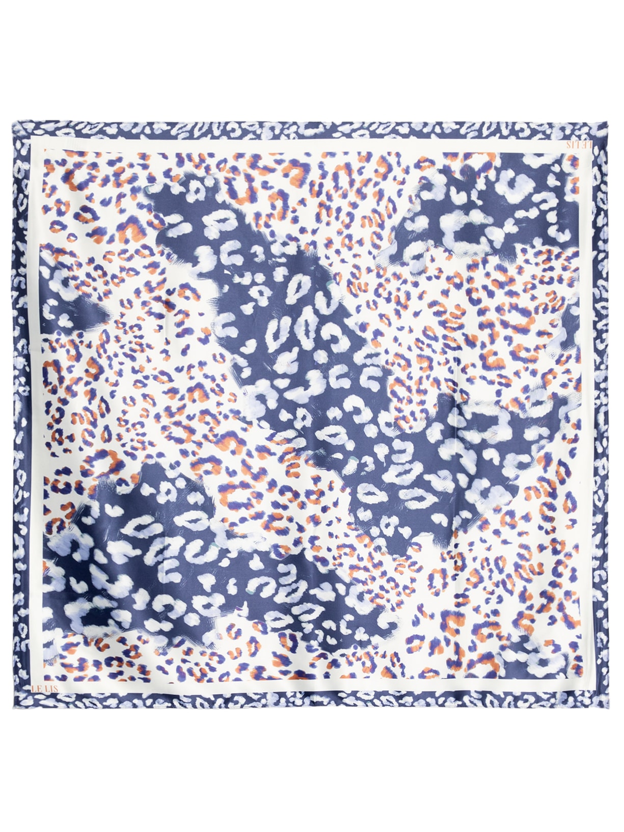Lenço Feminino Felino Camouflage - Azul