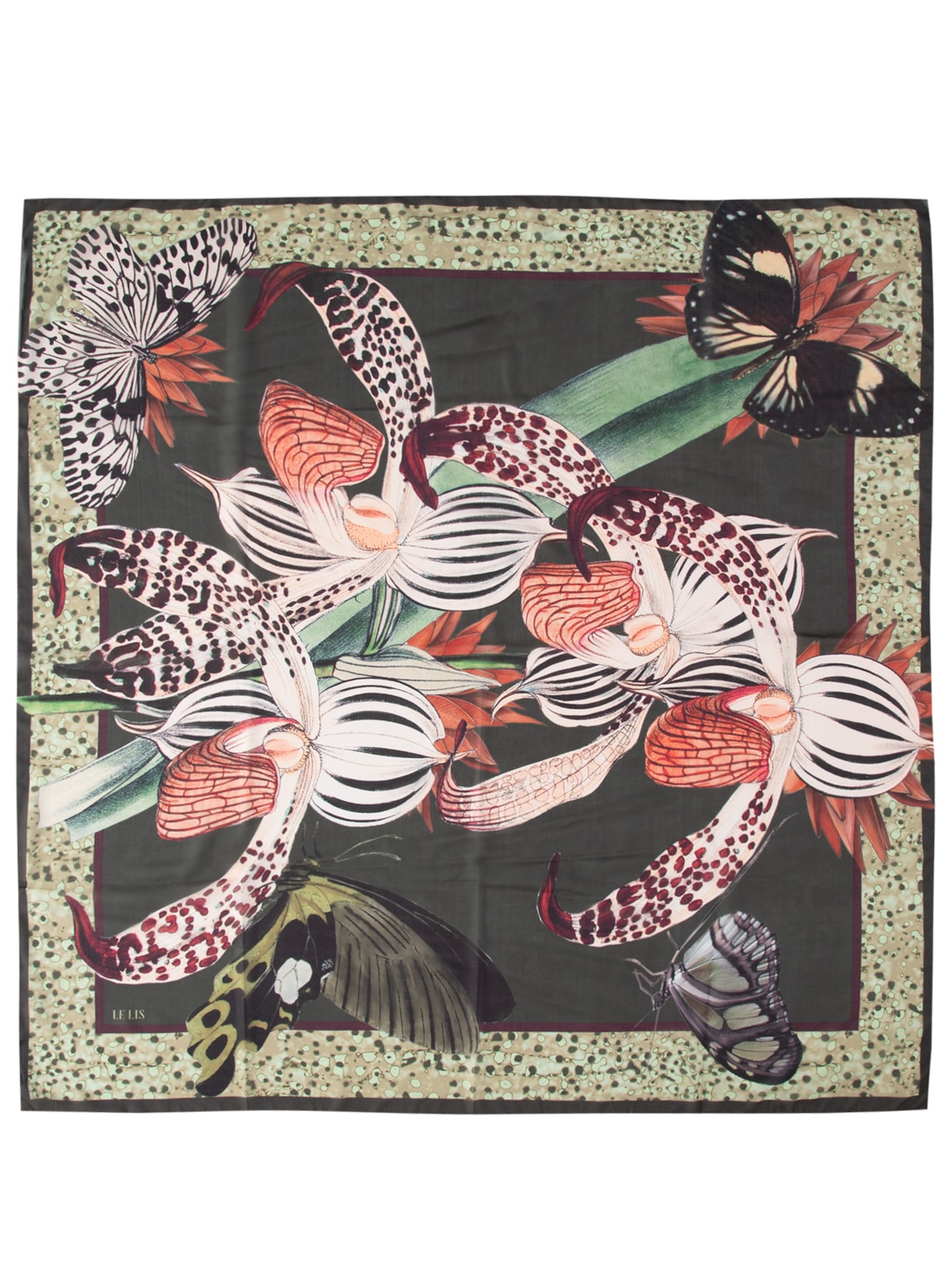 Lenço Feminino Flor Divina - Verde