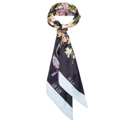 Lenço Feminino Floral Festa Blue - Azul