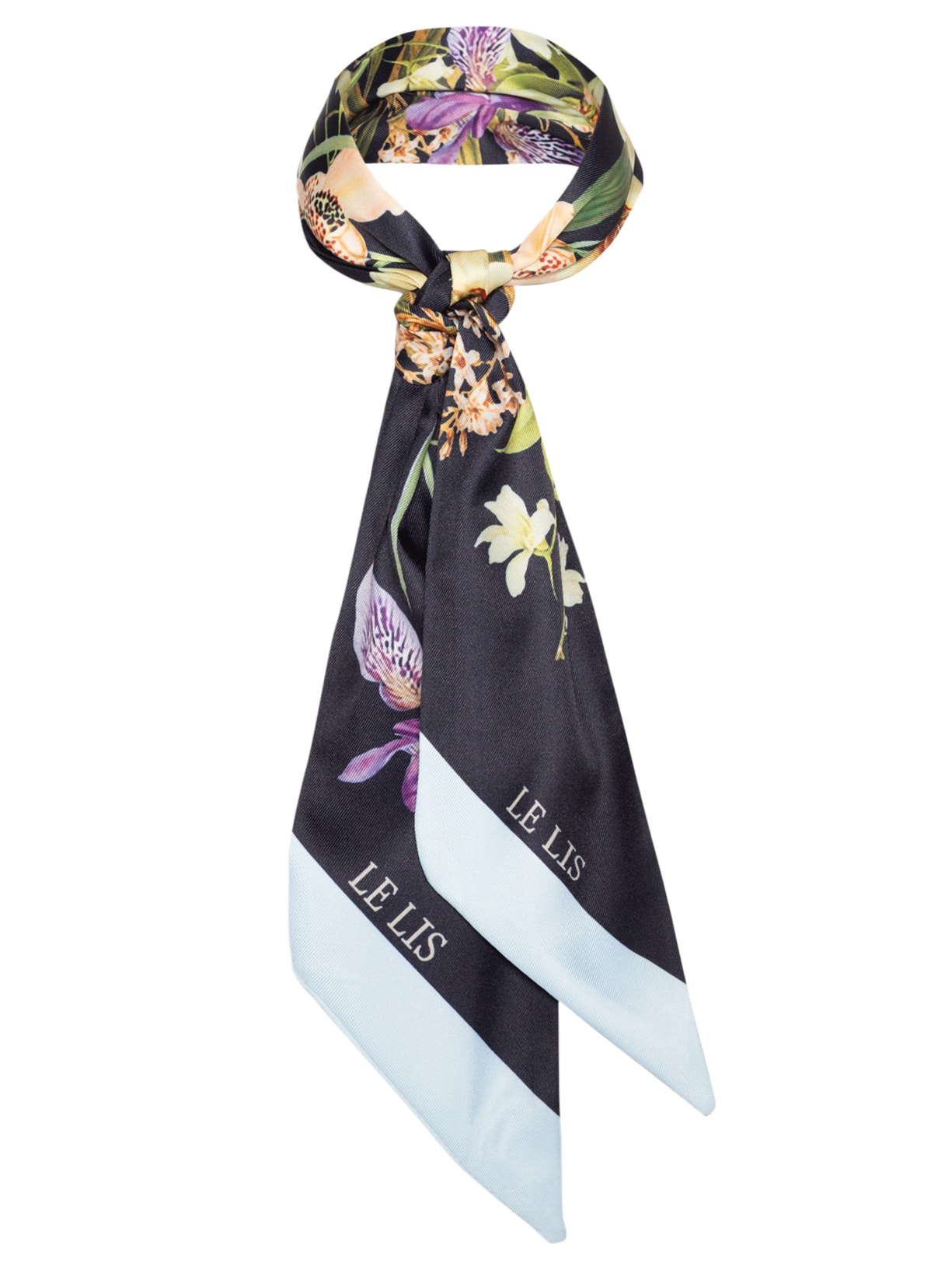 Lenço Feminino Floral Festa Blue - Azul