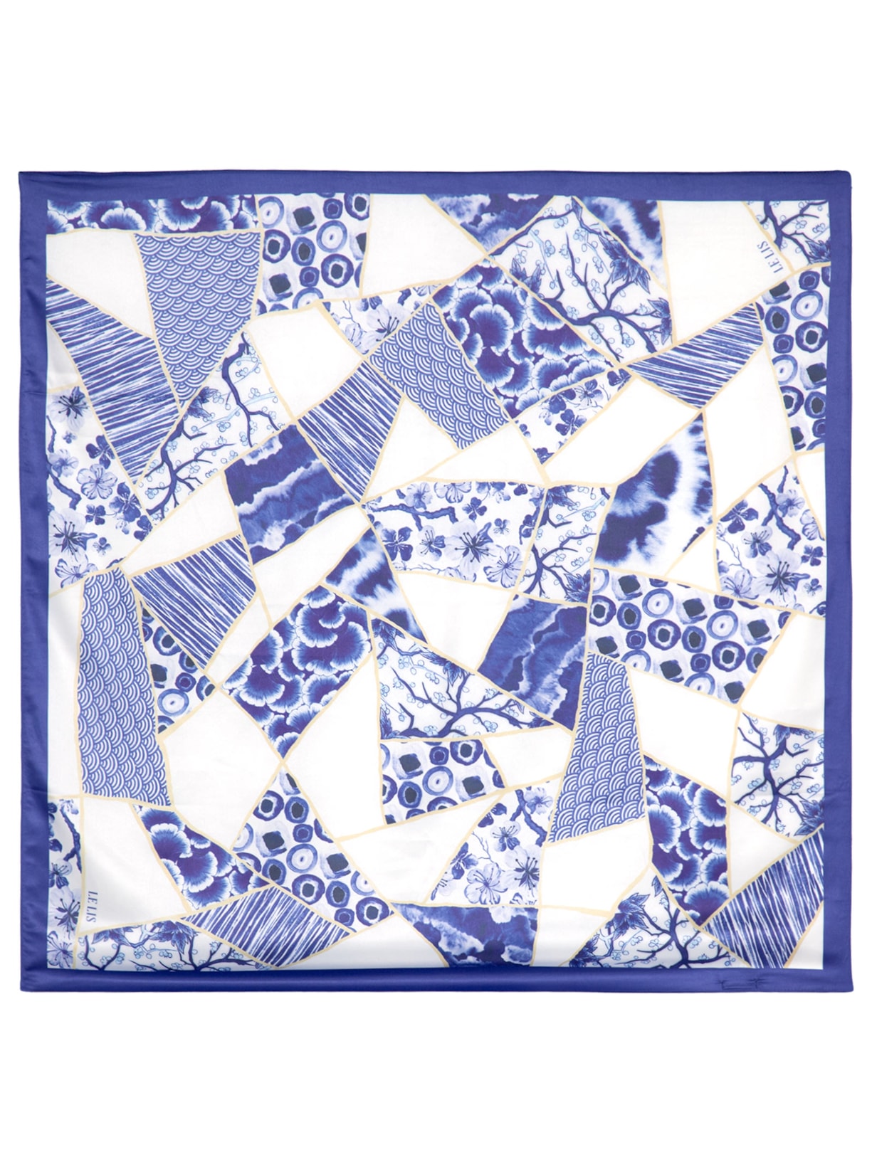 Lenço Feminino Japão Azul Le Lis