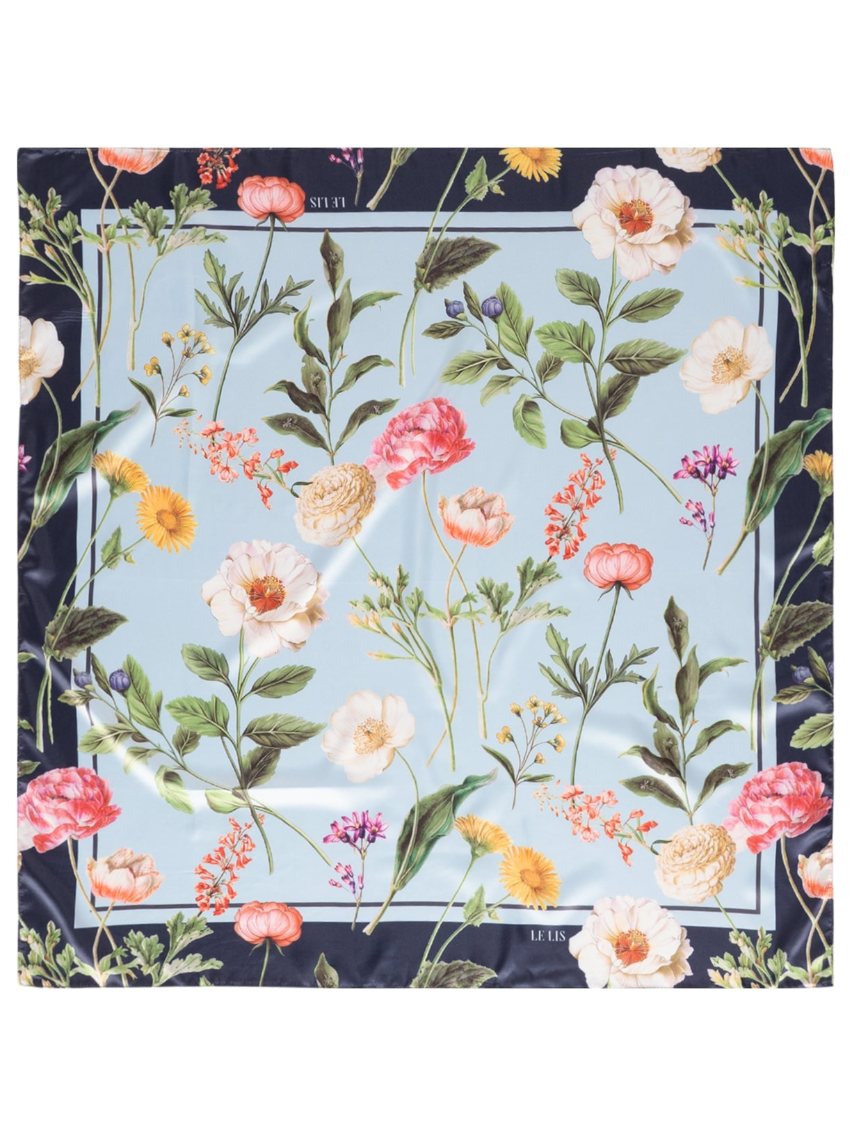 Lenço Feminino Jardim II - Preto