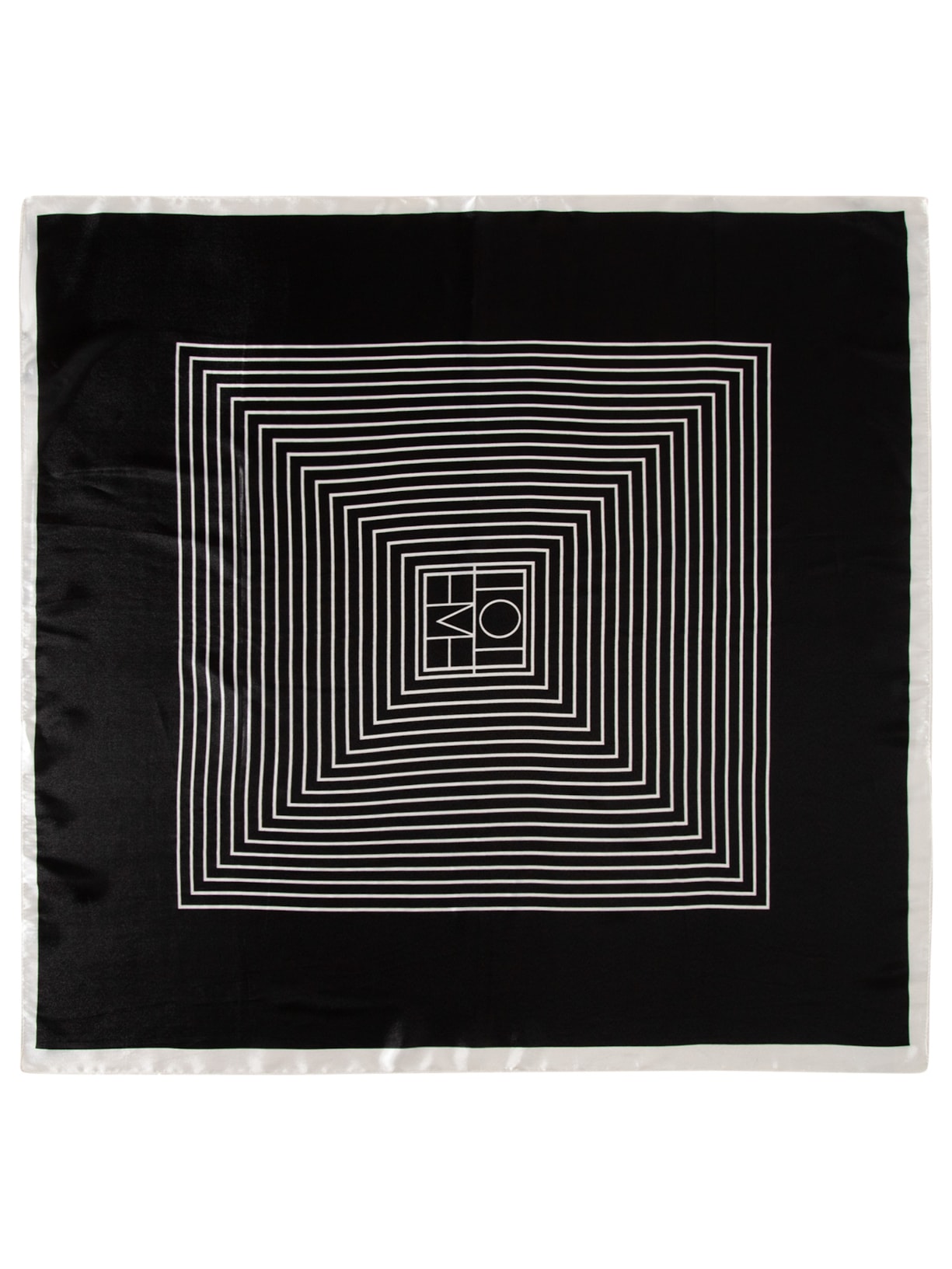 Lenço Feminino Listrado - Preto