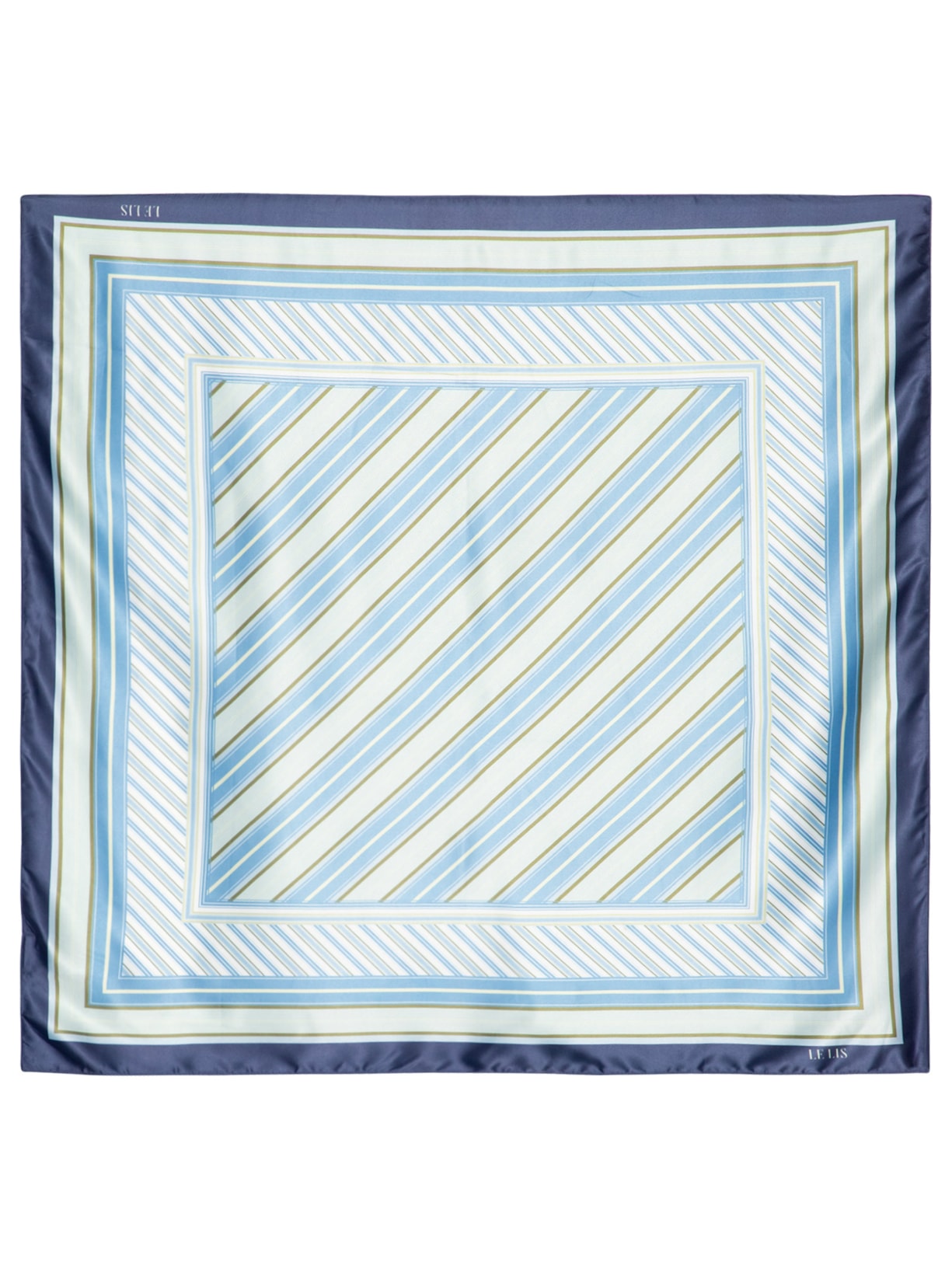 Lenço Feminino Listras Coord I Azul Le Lis