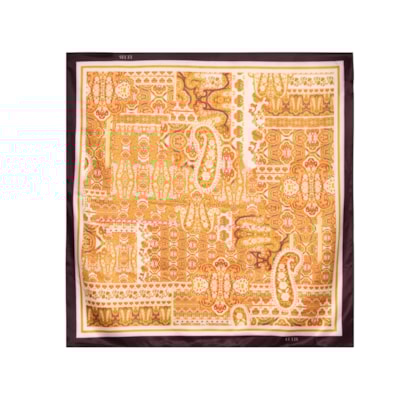 Lenço Feminino Paisley - Marrom