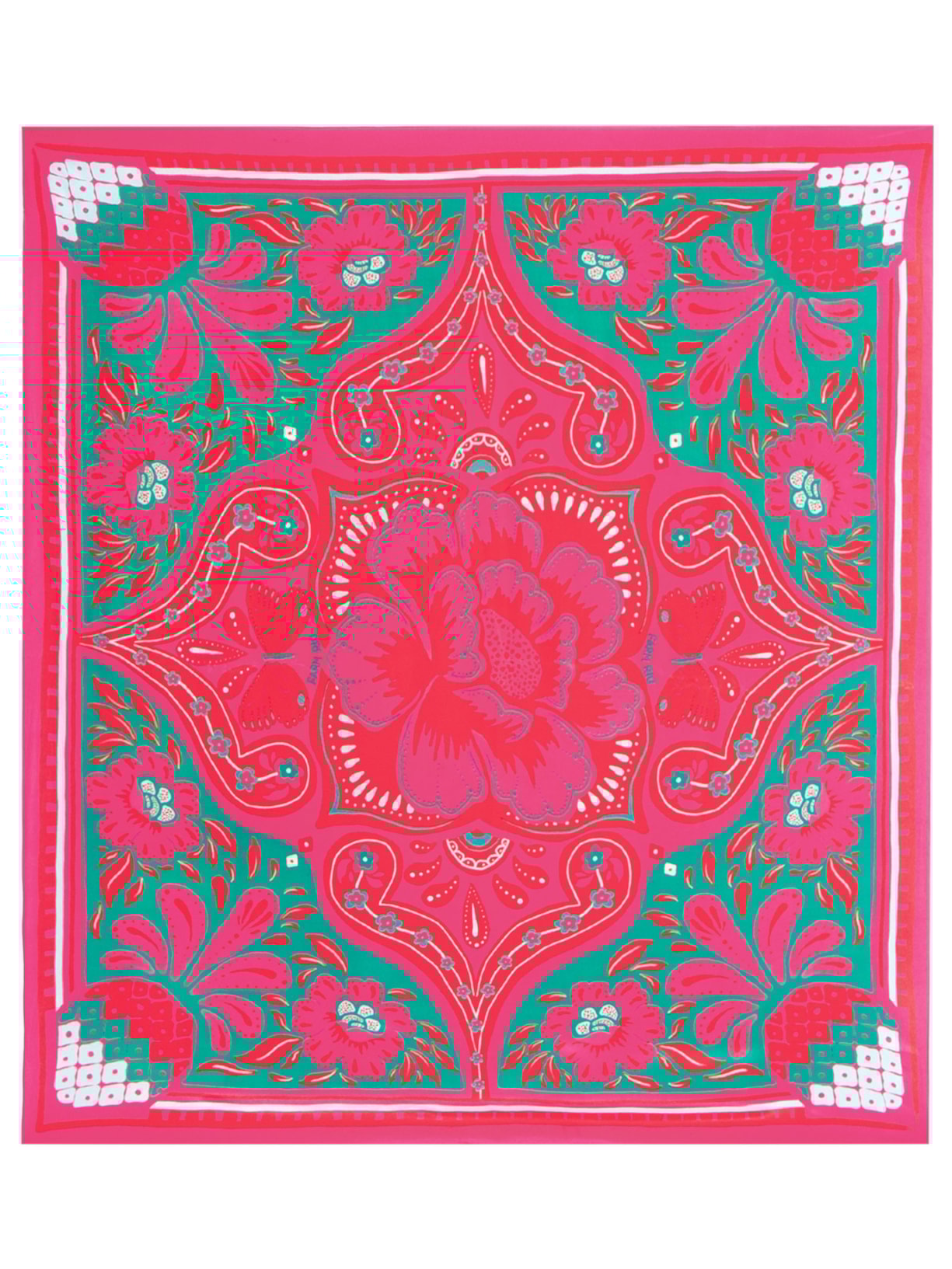 Lenço Feminino Panneaux Balneário - Rosa