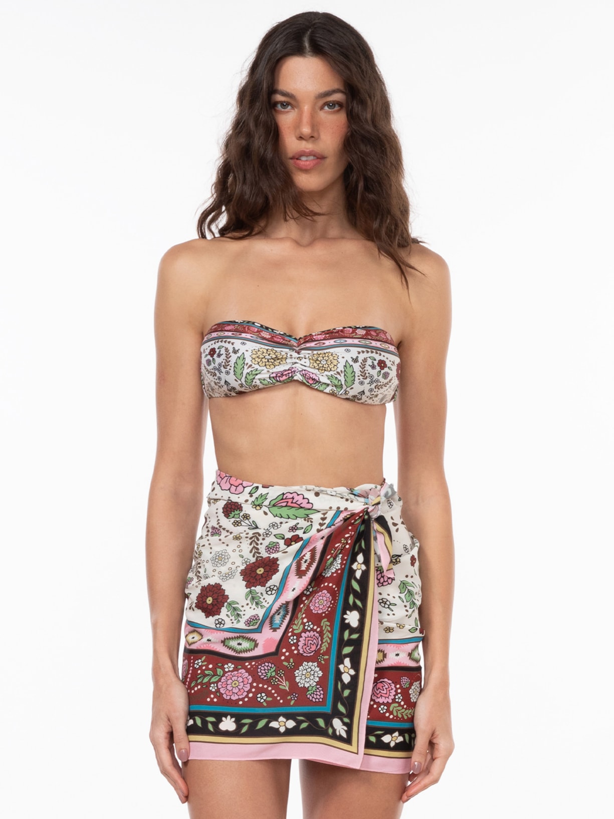 Lenço Feminino Rosa Triya