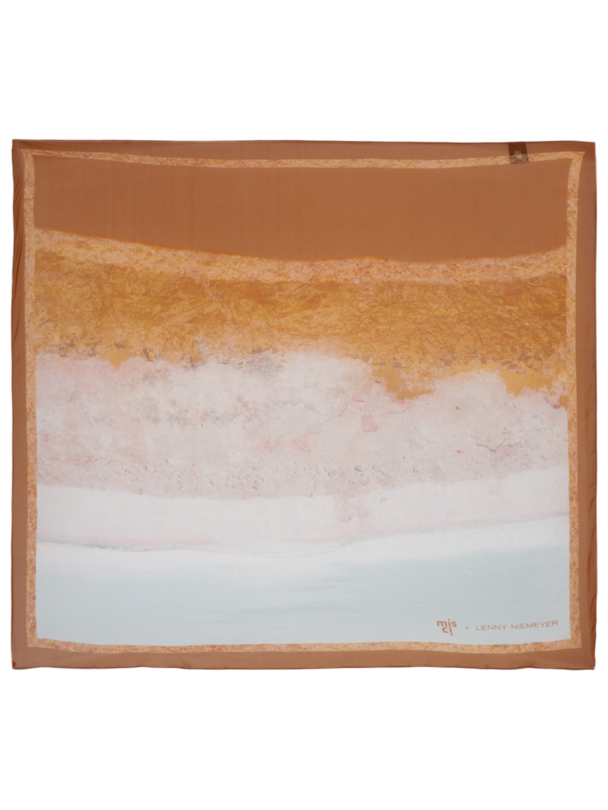 Lenço Feminino Seda - Marrom