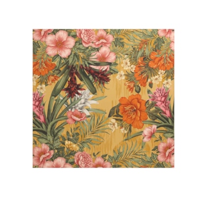 Lenço Feminino Tropical Vintage - Amarelo