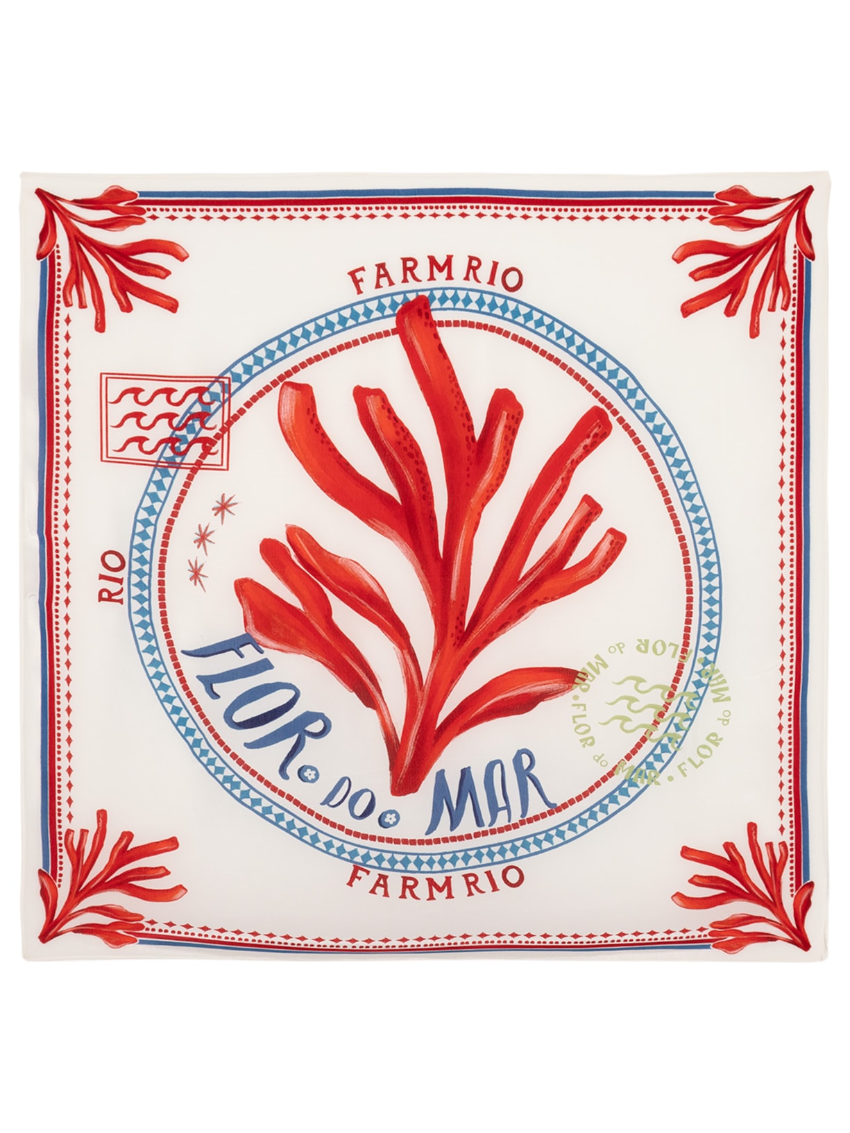 Lenço Selo Praiano Off White Farm Praia