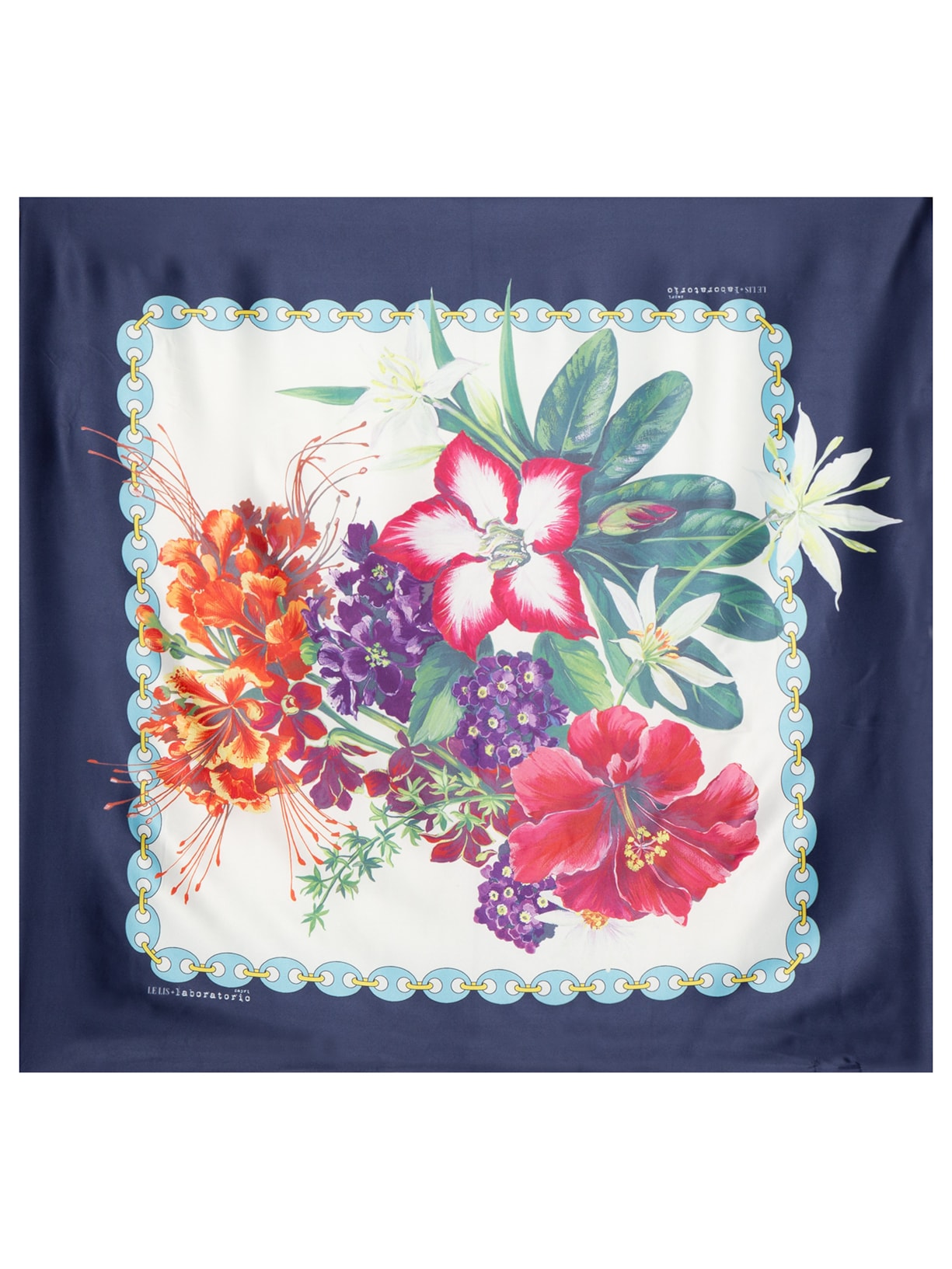 Lenço Vaso Foulard II - Azul