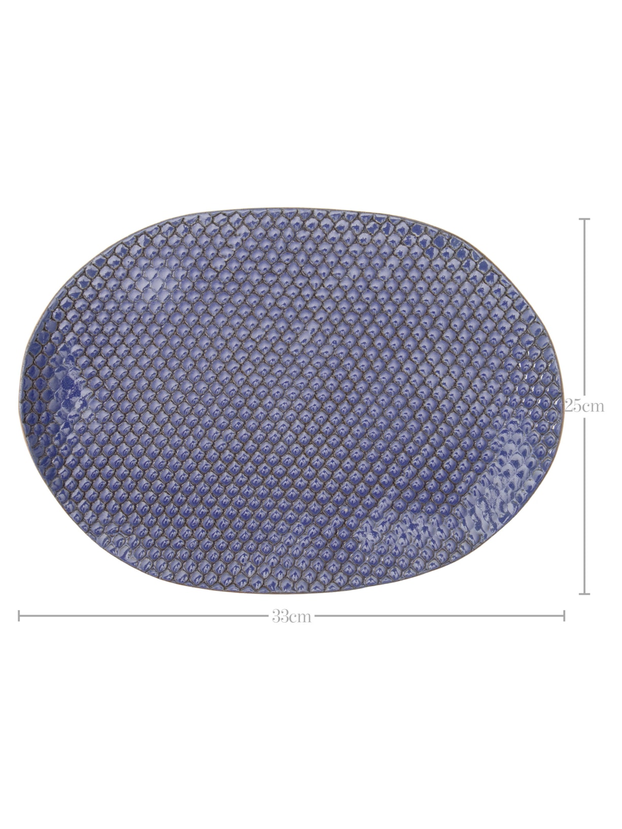 Linha Servir Trio Travessa Oval 3 Peças Luli Ateliê Azul Luli Ateliê