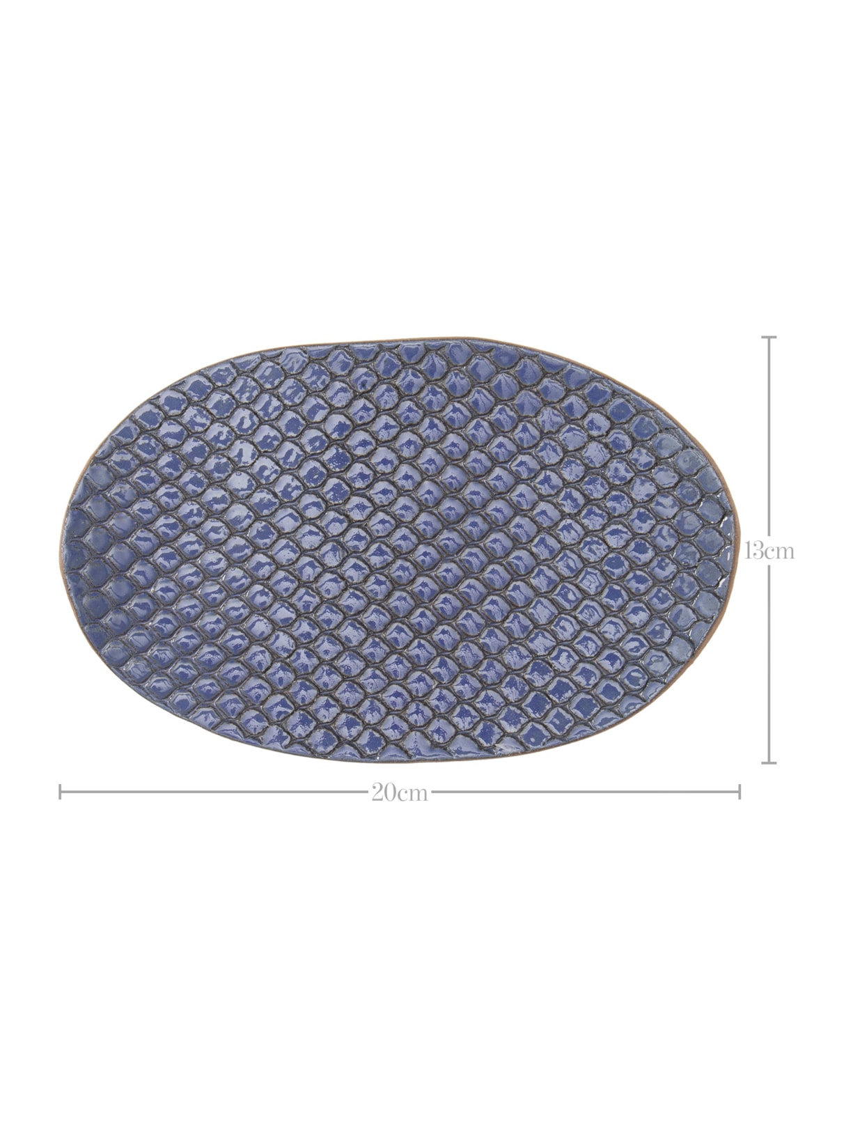 Linha Servir Trio Travessa Oval 3 Peças Luli Ateliê Azul Luli Ateliê