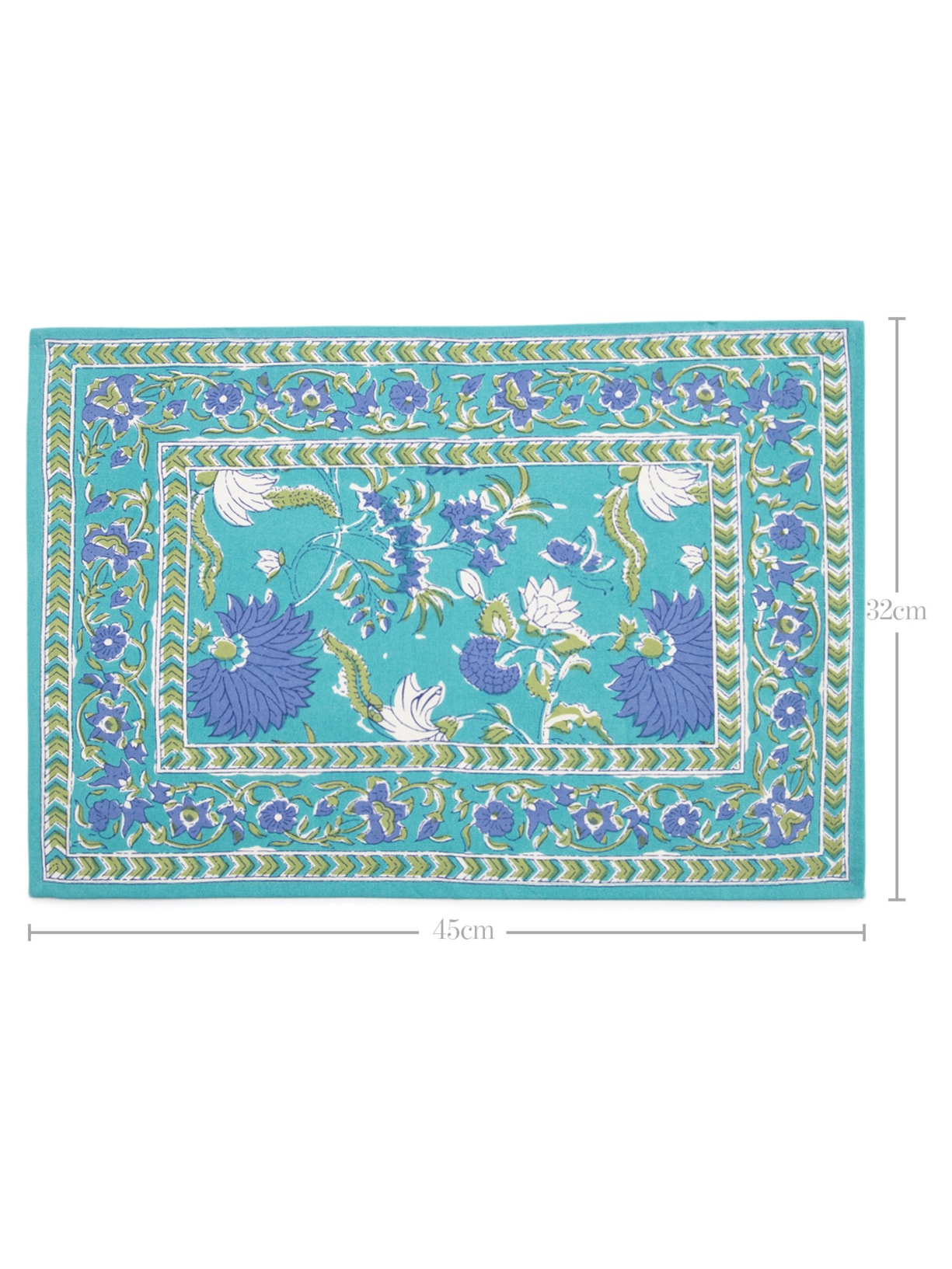 Lugar Americano Estampado Andria Set 2 Unidades Azul Souq